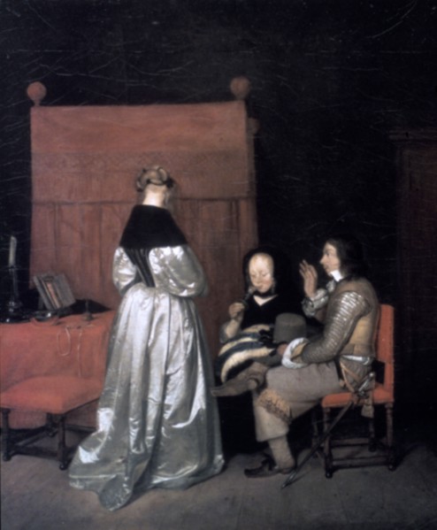 'Paternal Admonition', 1654-1655. Artist: Gerard Terborch II