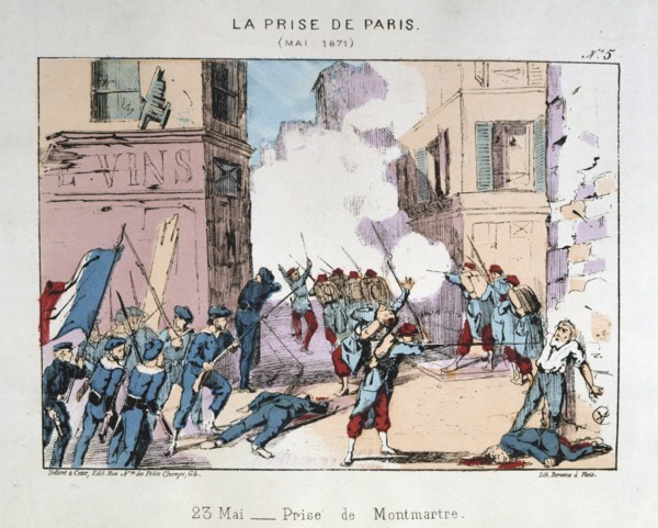 'La Prise de Paris', May 1871. Artist: Anon