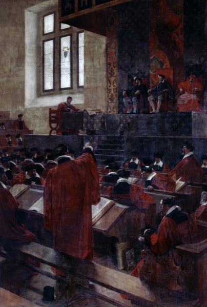 Henry II of France and Anne du Bourg, 10 June 1559 (19th/early 20th century). Artist: Jean-Paul Laurens