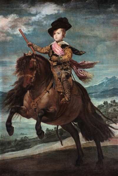 'Prince Baltasar Carlos on Horseback,' 1635-36.  Creator: Diego Velasquez.