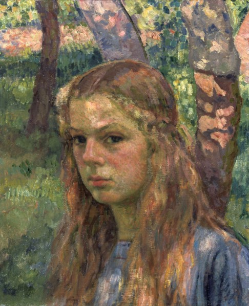 'Portrait of a Girl', 20th century.  Artist: Théo van Rysselberghe