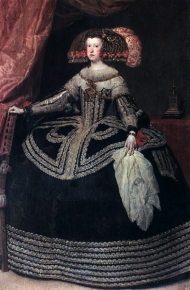 'Queen Doña Mariana of Austria', c1652-1653.  Creator: Diego Velasquez.