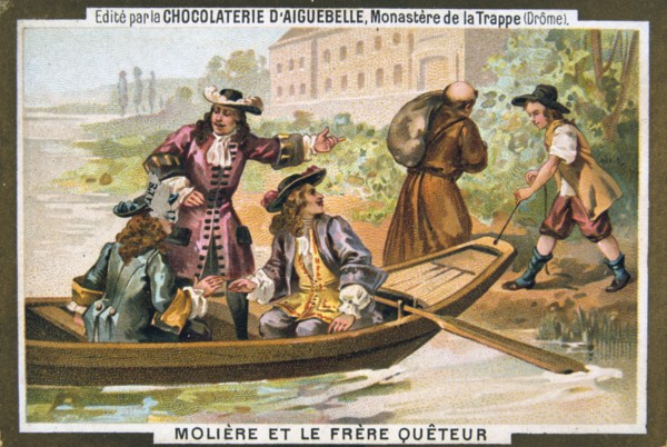 Moliere and the mendicant friar, (19th century). Artist: Unknown