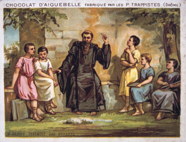 Saint Benoit instructs the children, 19th century. Artist: Unknown