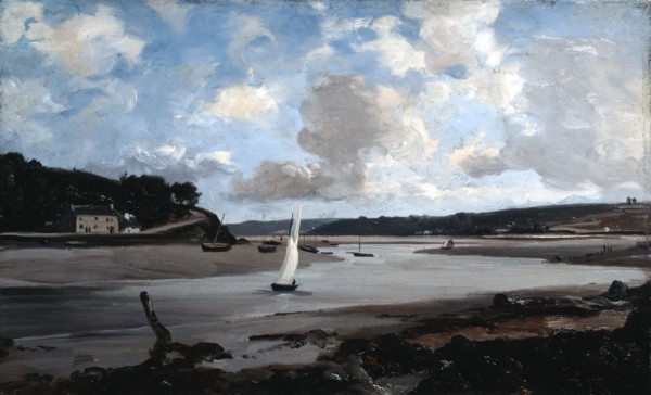 'The River at Half Tide', 1874.  Artist: Emmanuel Lansyer