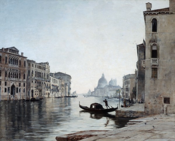 'Gondola on the Grand Canal', 1892.  Artist: Emmanuel Lansyer