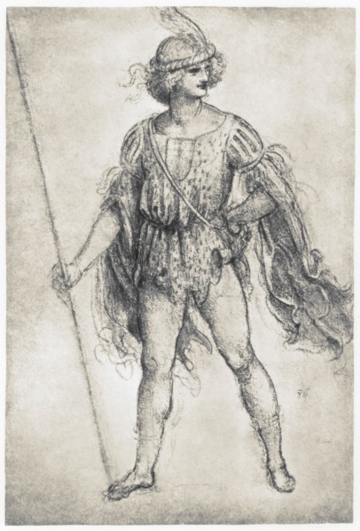 'Youth in a Masquerade Costume', 1506-1507. Artist: Leonardo da Vinci