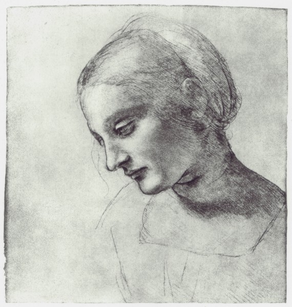 'The Head of a Madonna', c1484-1486. Artist: Leonardo da Vinci