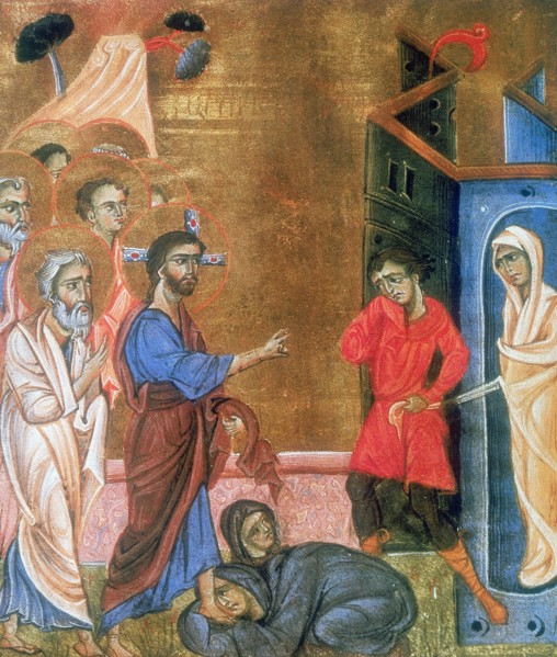 'The Raising of Lazarus', c1268. Artist: T'oros Roslin