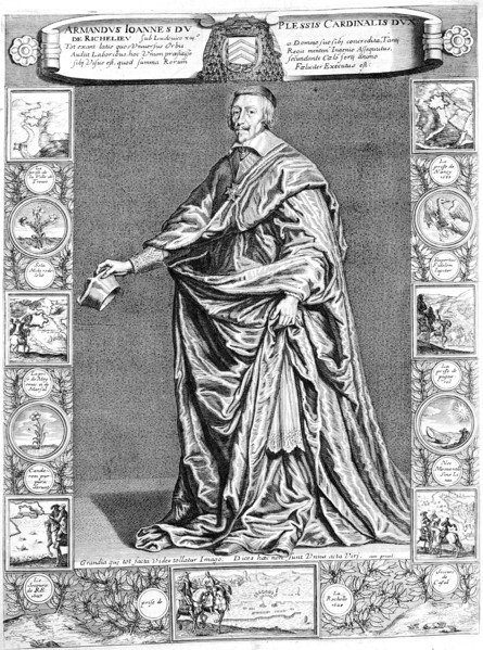 Cardinal Richelieu, c1637, (18th century) Artist: Anon