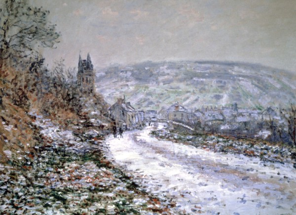 'Entrance to the Village of Vetheuil in Winter', 1880. Artist: Claude Monet