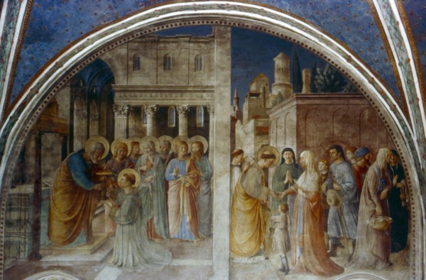 'St Peter ordaining St Stephen Deacon', mid 15th century. Artist: Fra Angelico