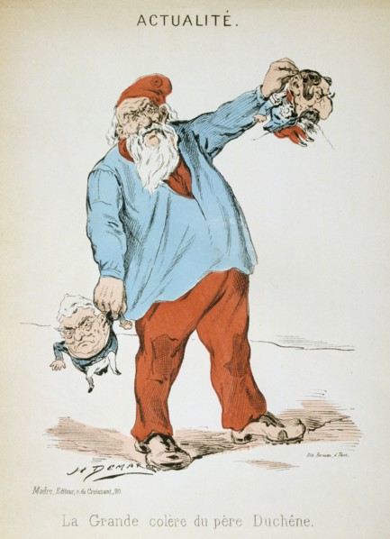 'La Grande Colere du Pere Duchene', Franco-Prussian war, 1871.  Artist: H Demare