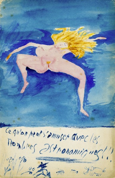 'Ce qu'on s'amuser aved les nombres astronomiques!!', c1914. Artist: Guillaume Apollinaire