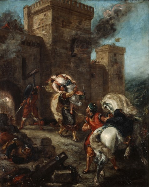 'The Abduction of Rebecca', 1858. Artist: Eugène Delacroix
