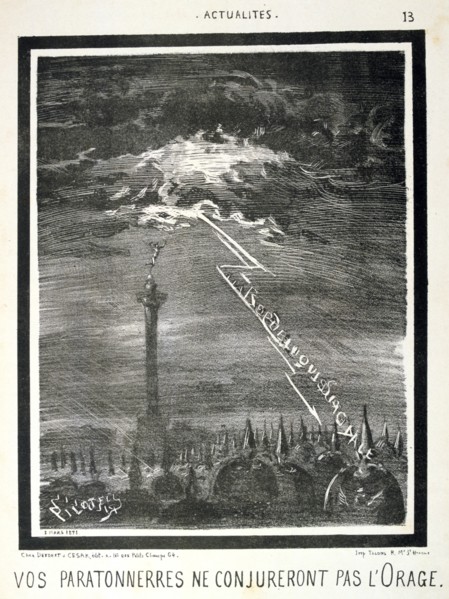 French anti-Prussian cartoon, 1871.  Artist: Anon