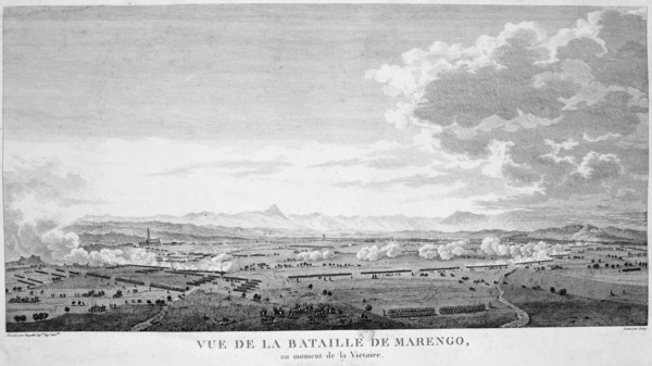 'View of the Battle of Marengo at the moment of victory', 1800. Artist: Anon