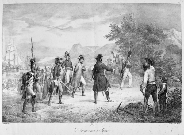 'Landing at Frejus', March, 1815. Artist: Unknown