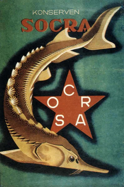 Publicity for a Russian commerce exhibition, 1930.  Artist: Sergey Igumnov