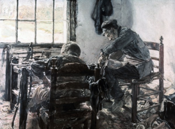 'Workshop of the Shoe Maker', 1881. Artist: Max Lieberman