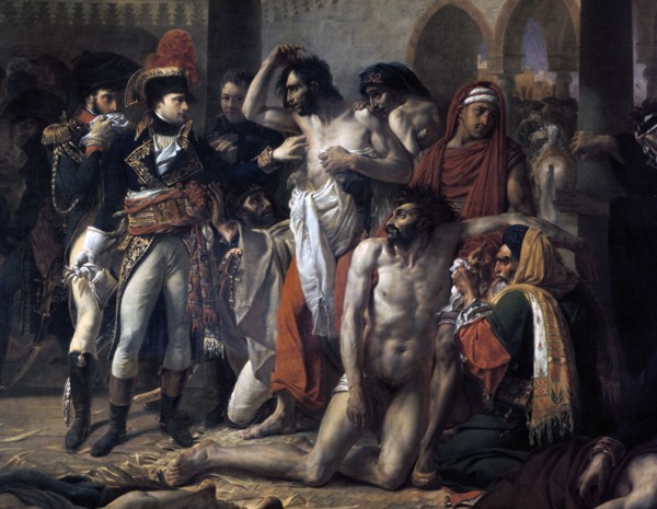'Napoleon Bonaparte Visiting the Plague Stricken of Jaffa', 11th March 1799, 1804.  Artist: Antoine-Jean Gros
