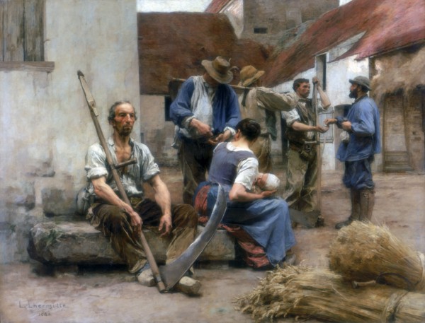'Paying the Harvesters', 1882. Artist: Leon-Augustin Lhermitte
