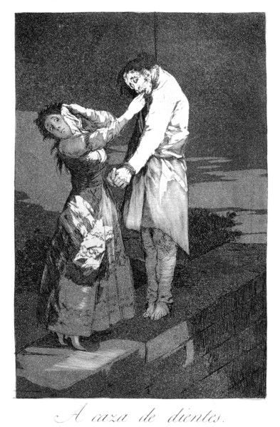 'Out hunting for teeth',1799. Artist: Francisco Goya