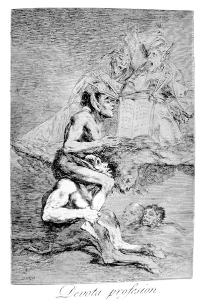 'The Devout Profession', 1799. Artist: Francisco Goya