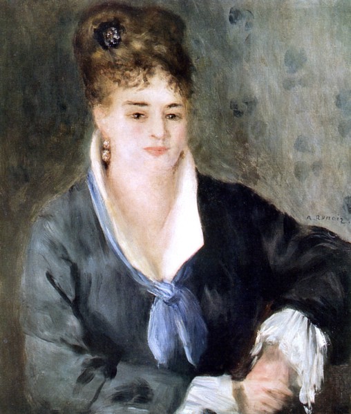 'Woman in black', 1876. Artist: Pierre-Auguste Renoir