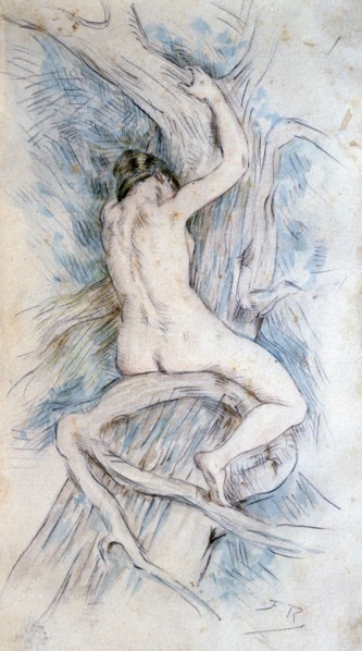 'Hamadryade', c1850-1898.  Artist: Felicien Joseph Victor Rops