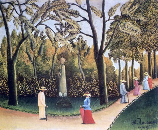'The Luxembourg Gardens, Monument to Chopin', 1909. Artist: Henri Rousseau
