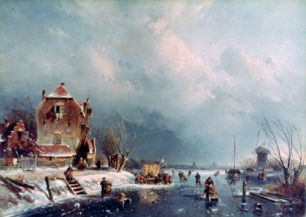 'Frozen River', 1787-1870. Artist: Andreas Schelfhout