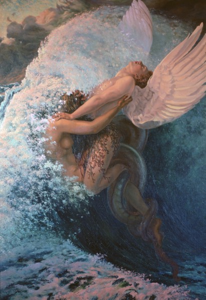 'Spleen and Ideal', 1907. Artist: Carlos Schwabe