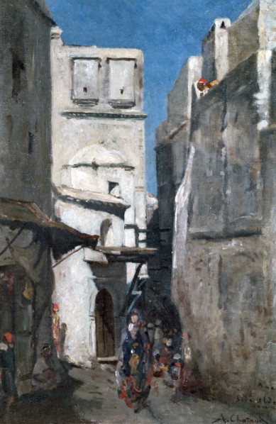 'Street In Algiers', c1864-1892. Artist: Marc Alfred Chataud