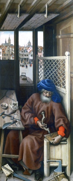 'St Joseph', c1425. Artist: Robert Campin