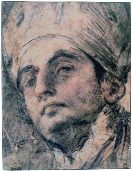 'Portrait Study', c1676-1727. Artist: Giovanni Antonio Pellegrini
