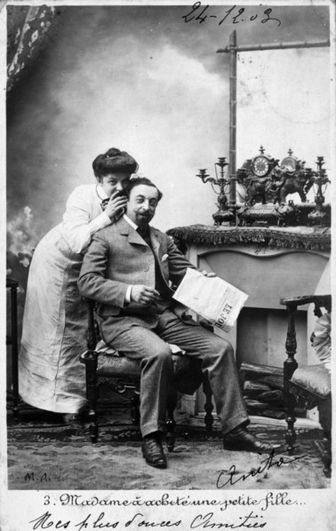 Vintage French postcard, c1900. Artist: Unknown