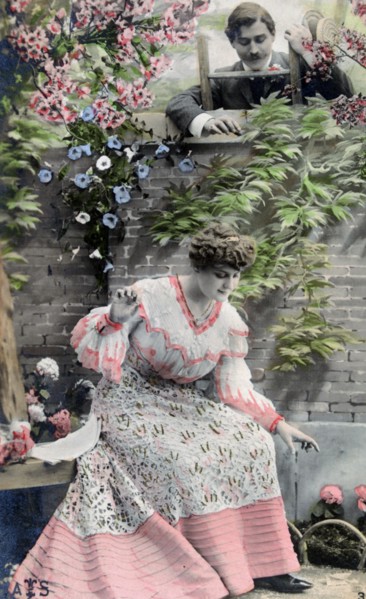 Vintage French postcard, c1900. Artist: Unknown