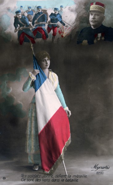 French WWI postcard, 1914-1918. Artist: Unknown