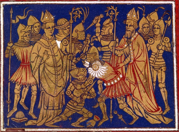 Judiciary combat, 12th century. Artist: Unknown