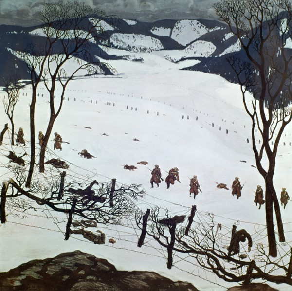 'Defensive position of the Vienna Infantry Regiment', 1915. Artist: Unknown