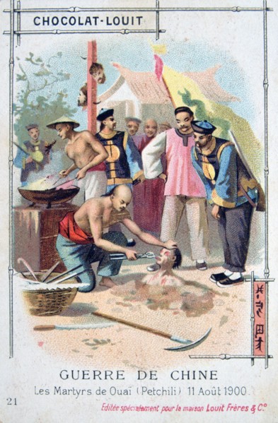 Martyrdom at Ouai (Petchili), China, Boxer Rebellion, 11 August 1900. Artist: Unknown