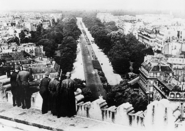 German military parade in Paris, June 1940. Artist: Unknown