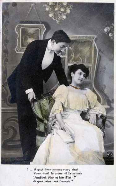 French romantic postcard, c1900. Artist: Unknown