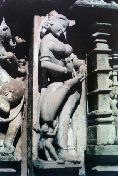 Erotic Sculpture, Khajuraho, India. c950-1050. (20th century). Artist: Unknown