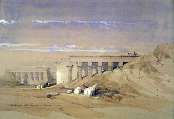 'Lateral View of the Temple called Typhonaeum at Dendera', Egypt, 19th century. Artist: David Roberts