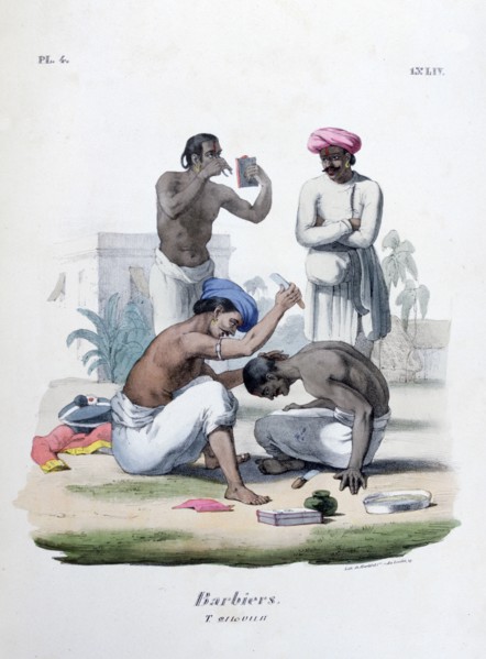 'Barbers', 1828. Artist: Marlet et Cie