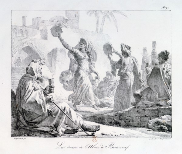 'The Dance of the Alme, Beni Souef', Egypt, 1819. Artist: G Engelmann