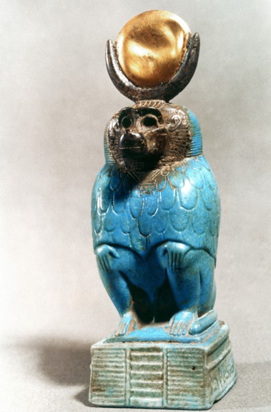 Statue of the Ancient Egyptian god Thoth in baboon form. Artist: Unknown
