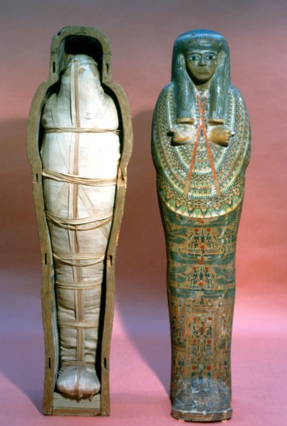 Mummy and Coffin, Egyptian, 21st Dynasty. Artist: Unknown
